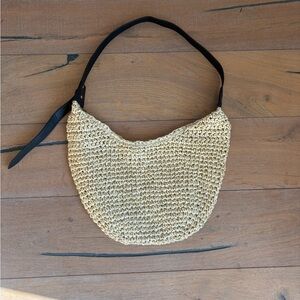 Chic Woven Tan Shoulder Bag -  Summer Beach Vibes